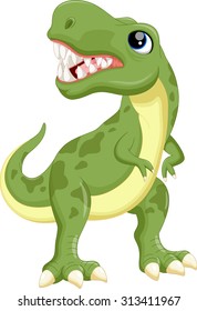 illustration of cartoon tyrannosaurus
