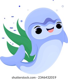 illustration cartoon vakita , cartoon drawing, vector animal