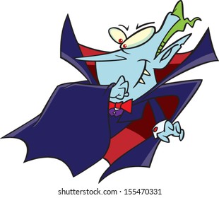 Illustration of a cartoon vampire