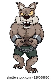 illustration of cartoon Werewolf