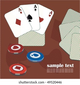 illustration with casino elements