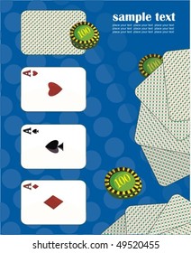 illustration with casino elements