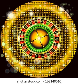illustration of casino object on abstract background