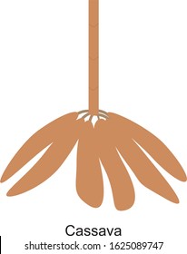 the illustration of cassava - vector