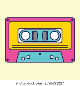 an illustration of a cassette player