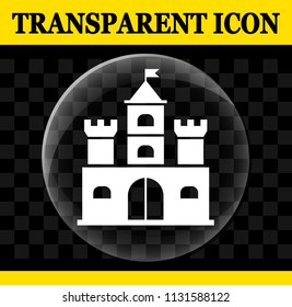 Illustration of castle vector circle transparent icon