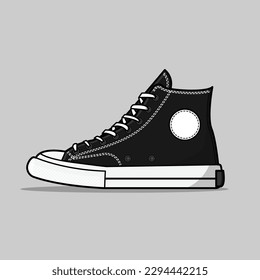 The Illustration of Casual Shoes