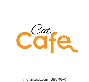 Illustration Of Cat Cafe