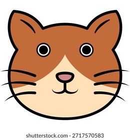 Ilustración de la cabeza de gato