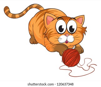 illustration of a cat on a white background