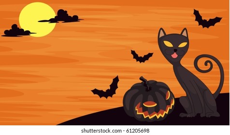 illustration of a cat on a white background