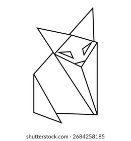 The Illustration of Cat Origami
