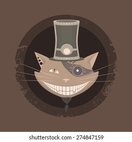 Illustration Cat Steampunk