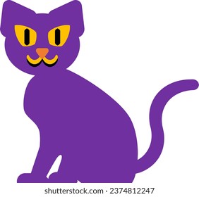 an illustration of a cat suitable for Halloween