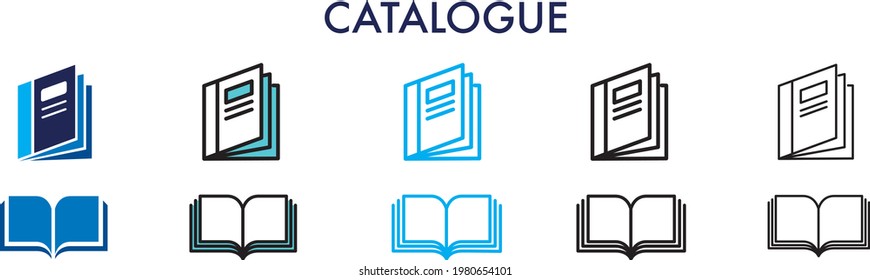 Illustration Of Catalogue Icon Vector