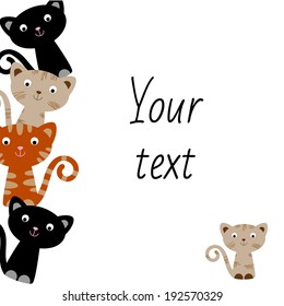 Illustration with cats