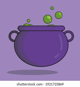 It is an illustration of a cauldron.