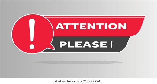Illustration caution attention icon, important warning, danger warning sign