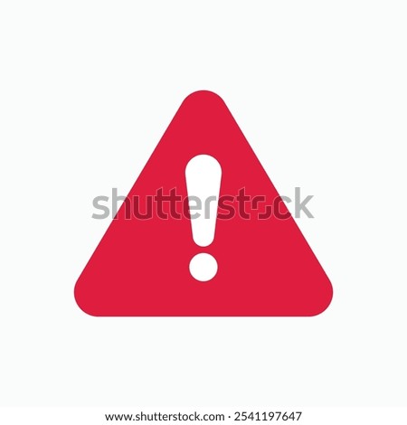Illustration of a caution warning sign with a triangle and exclamation mark, framed by a dark red backdrop.