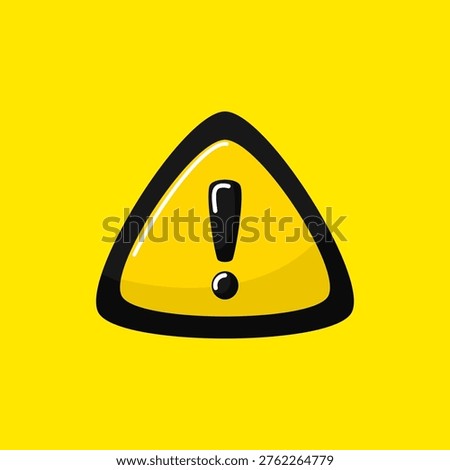 Illustration of a Cautious Sign
