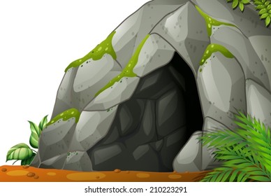 Illustration of a cave