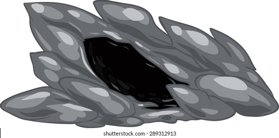 illustration cave