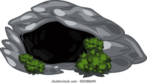 illustration cave