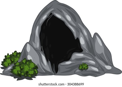 illustration cave