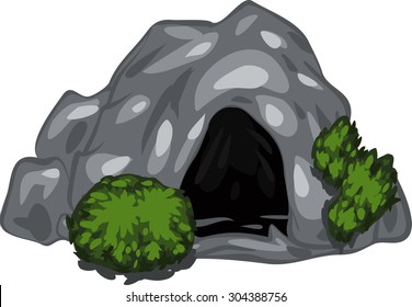 illustration cave