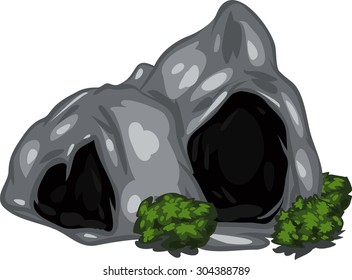illustration cave
