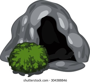illustration cave