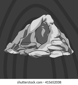 illustration cave