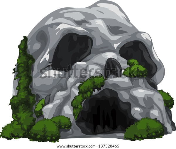 Illustration Cave Stock Vector (Royalty Free) 137528465