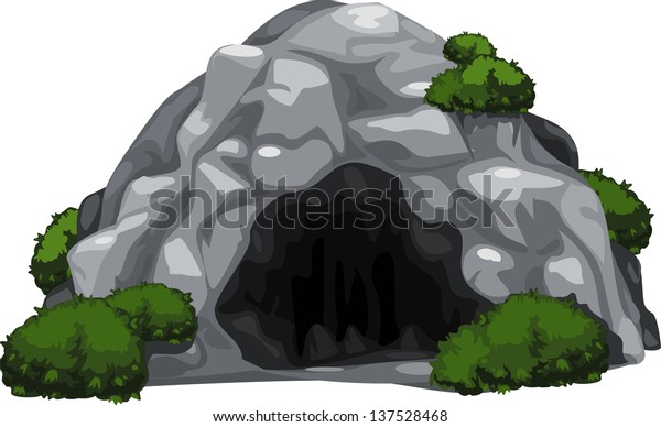 Illustration Cave Stock Vector (Royalty Free) 137528468