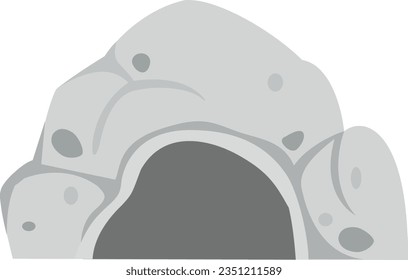 illustration of cave stone vector