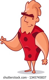 Illustration of a caveman