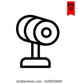 illustration of cctv flat icon