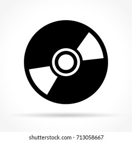 Illustration of cd icon on white background