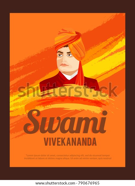 Illustration Celebrate Swami Vivekananda Jayanti Background Stock ...