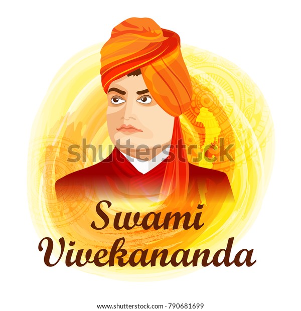 Illustration Celebrate Swami Vivekananda Jayanti Background Stock ...