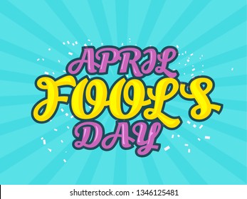 Illustration Of Celebrating April Fools Day.