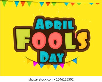 Illustration Of Celebrating April Fools Day.