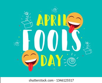 Illustration Of Celebrating April Fools Day.