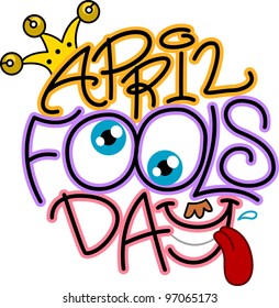 Illustration Celebrating April Fools' Day