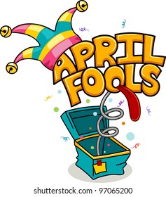 Illustration Celebrating April Fools' Day