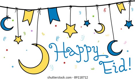 Illustration Celebrating Eid al-Fitr