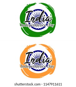 Illustration celebrating India's Independence Day featuring the iconic Ashoka Chakra and vibrant national tricolor flag design symbolizing unity, pride, and patriotism.