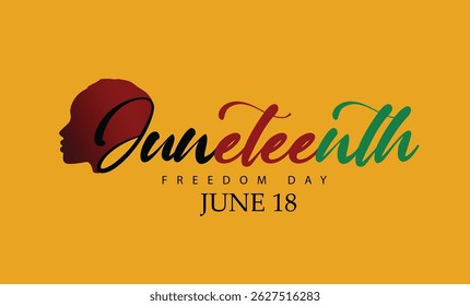 illustration celebrating Juneteenth Freedom Day, featuring raised fists symbolizing strength and unity