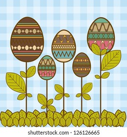 Illustration of the celebration of Easter, vector illustration