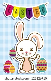 Illustration of the celebration of Easter, vector illustration